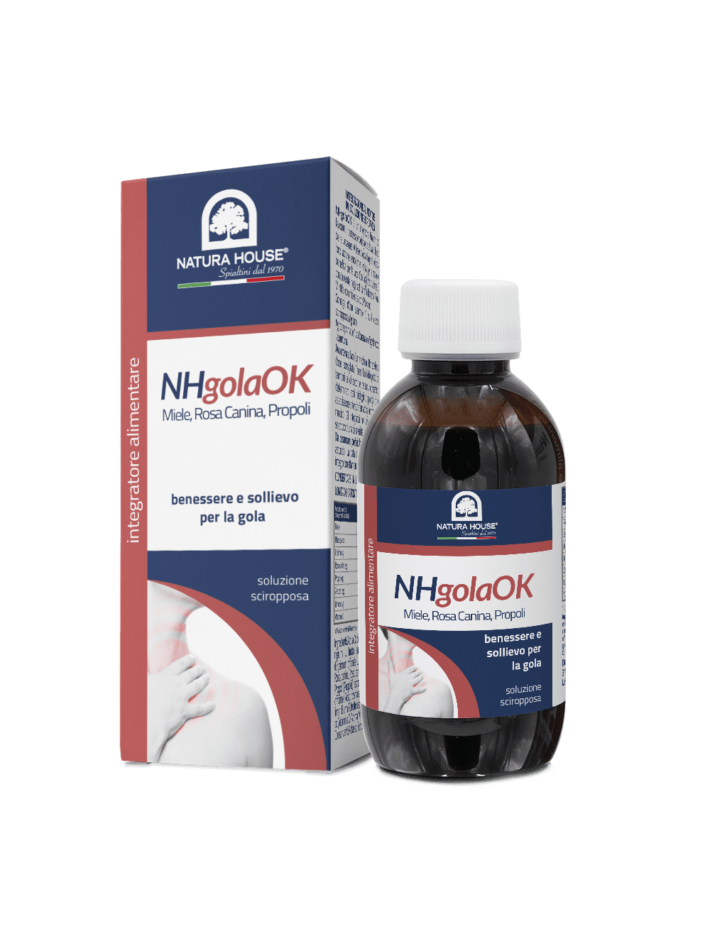 NH GOLA OK Benessere della Gola e delle Vie Respiratorie - Miele, Rosa Canina e Propoli