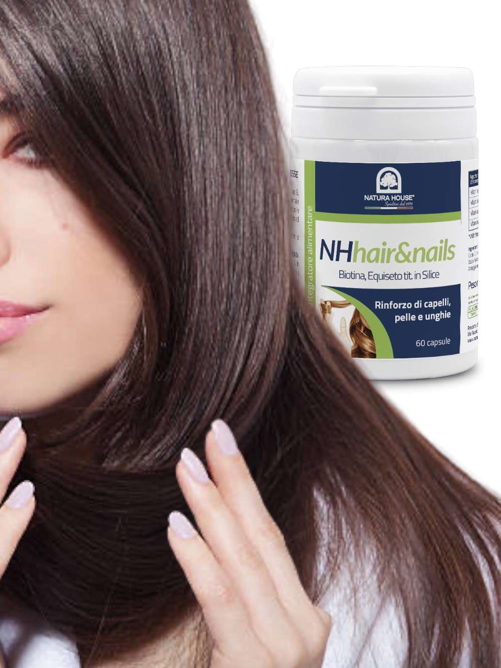 NH HAIR & NAILS Strengthening Hair, Skin, Nails Biotin, Horsetail tit. in Silica