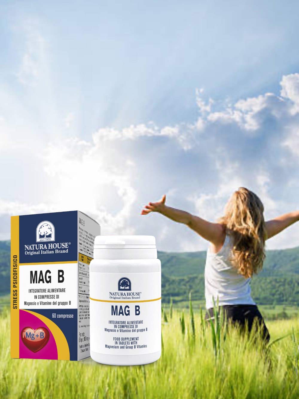 MAG B Magnesium Tablets and Group B Vitamins