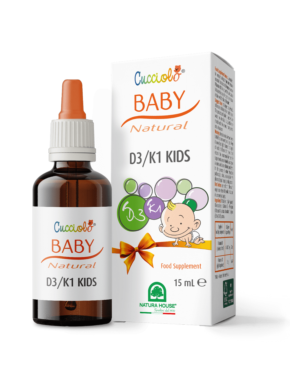 CUCCIOLO Baby Natural D3+K1 KIDS Gocce
