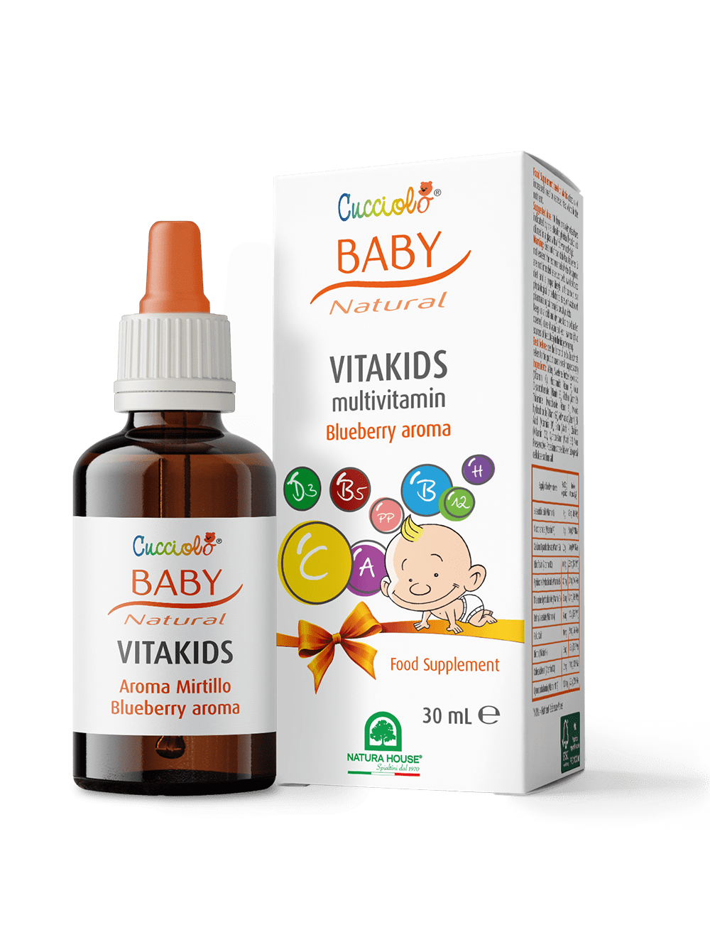 CUCCIOLO Baby Natural VITAKIDS Multivitaminico, Aroma Mirtillo