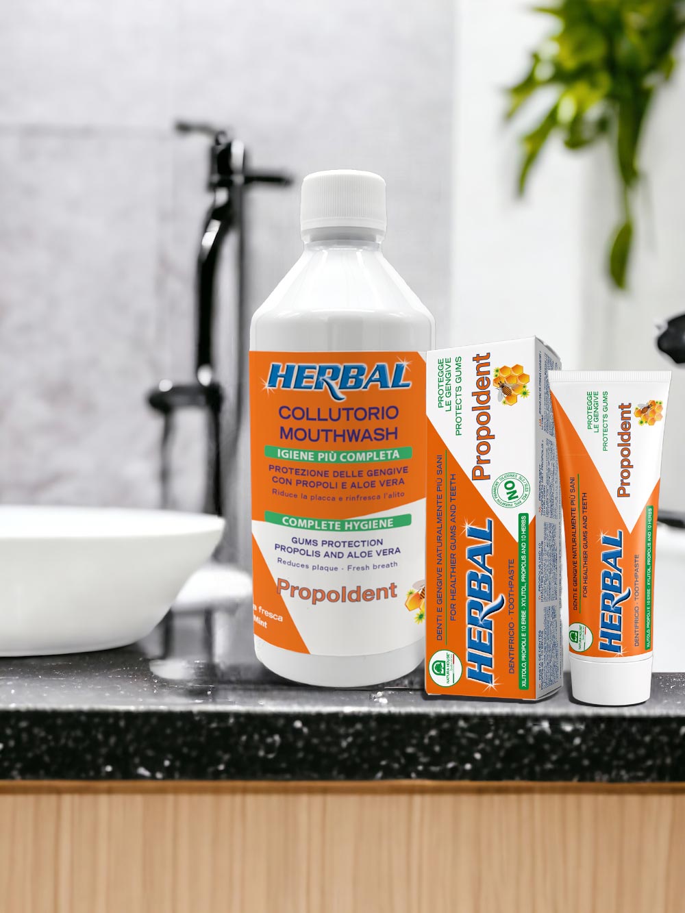 DENTIFRICIO PROPOLDENT Xilitolo Propoli + 10 ERBE, Protegge le Gengive - 100 ml