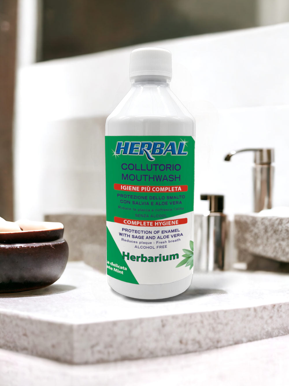 HERBARIUM MOUTHWASH Sage and Aloe, Total Protection