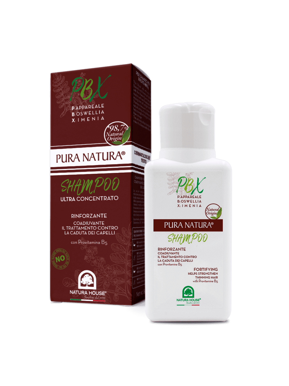 PBX STRENGTHENING SHAMPOO adjuvant against hair loss