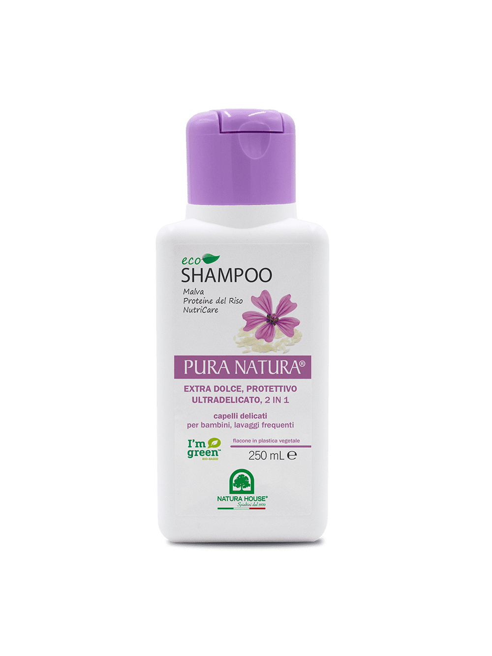 ECO SHAMPOO DELICATO EXTRA DOLCE - Capelli Delicati, per Bambini, Lavaggi Frequenti