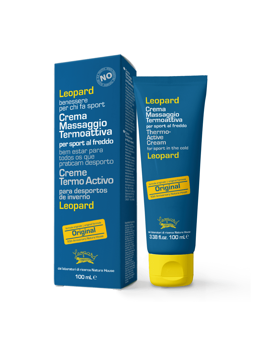 LEOPARD Sport CREMA MASSAGGIO TERMOATTIVA anche Sport al Freddo Pre & Post Attività