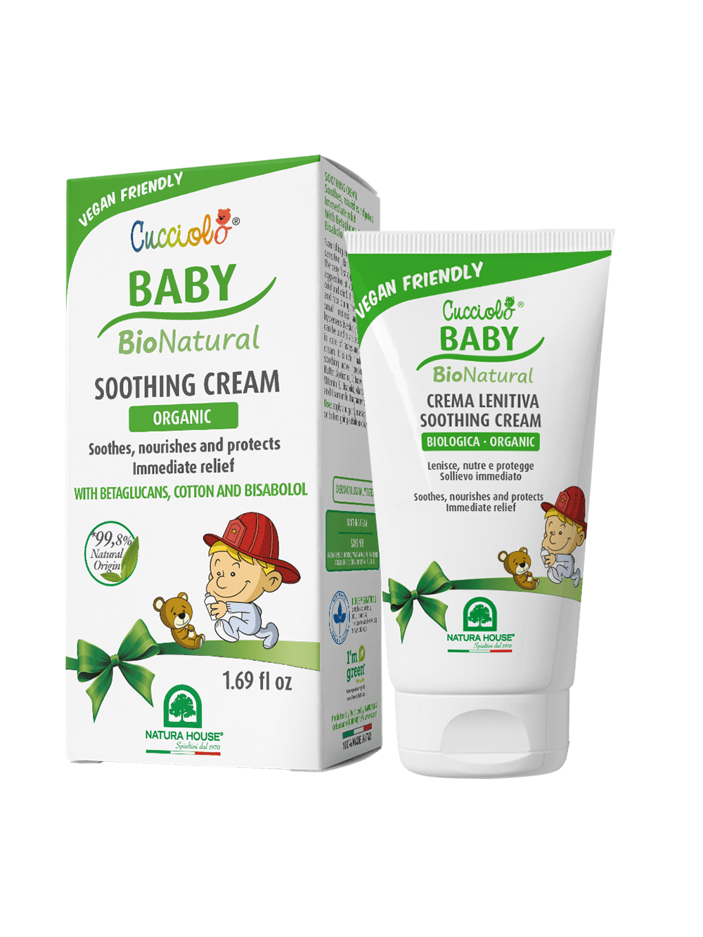 CUCCIOLO Baby BIO Natural CREMA LENITIVA Biologica - Lenisce, Nutre, Protegge - SOLLIEVO IMMEDIATO