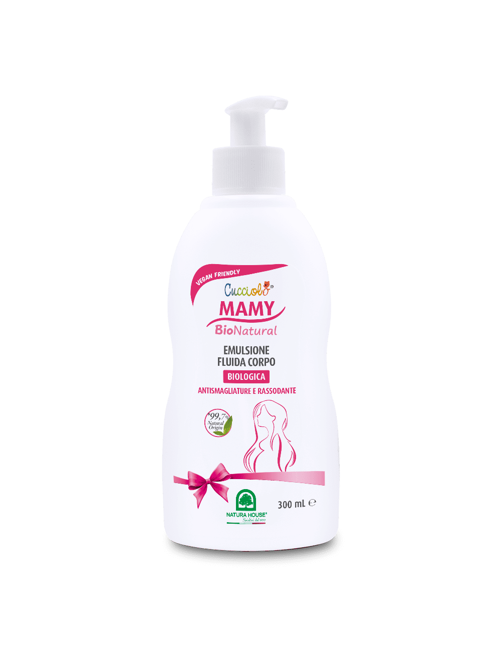 CUCCIOLO Mamy BIO Natural EMULSIONE FLUIDA CORPO Biologica, Antismagliature, Rassodante - In Gravidanza Azione Elasticizzante Forte