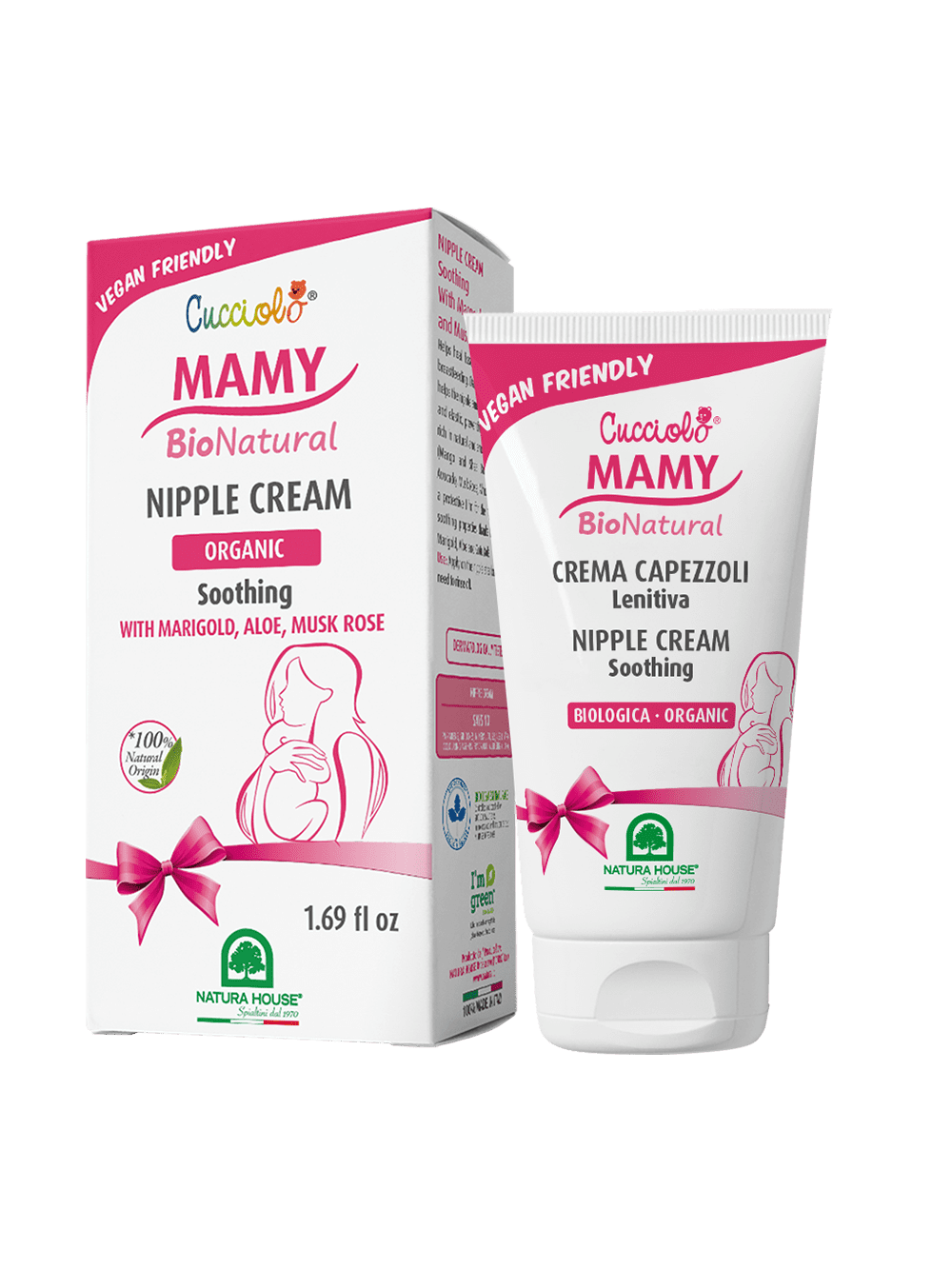 CUCCIOLO BIO Mamy Natural Soothing NIPPLE CREAM - Prevents and repairs fissures