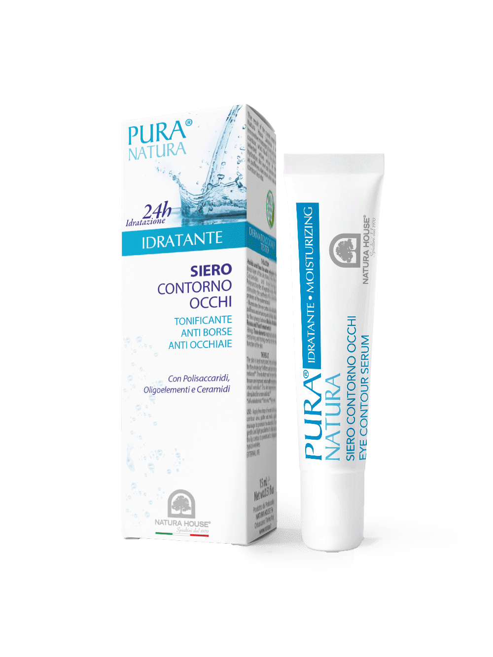 MOISTURIZING 24h EYE CONTOUR SERUM Tonic, Against Puffiness and Dark Circles