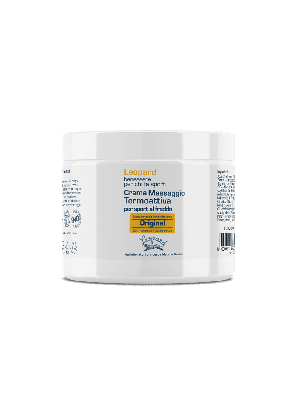 LEOPARD Sport CREMA MASSAGGIO TERMOATTIVA anche Sport al Freddo Pre & Post Attività