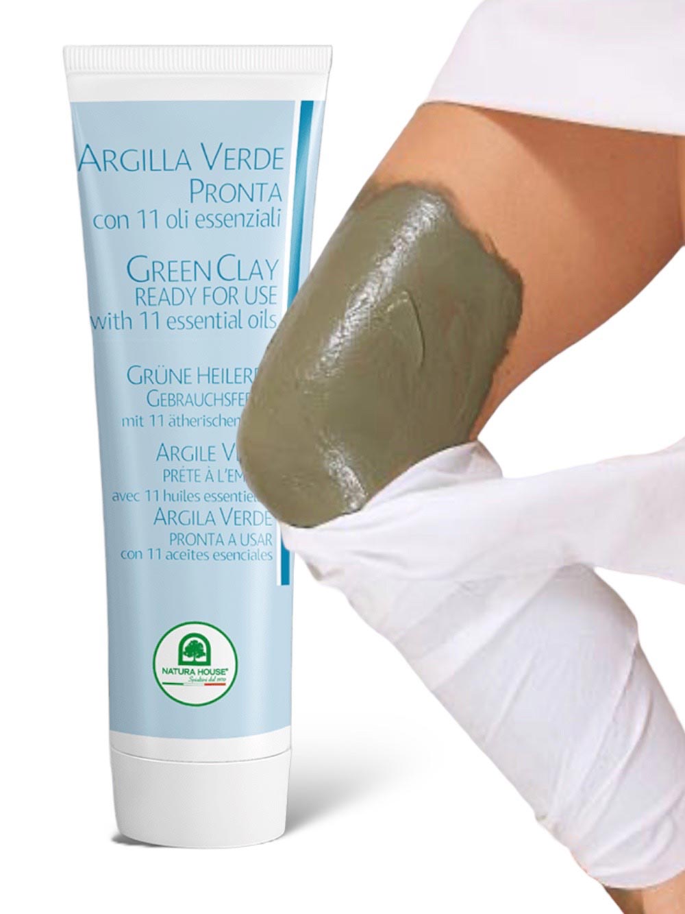 READY GREEN CLAY TUBE with 11 ESSENTIAL OILS