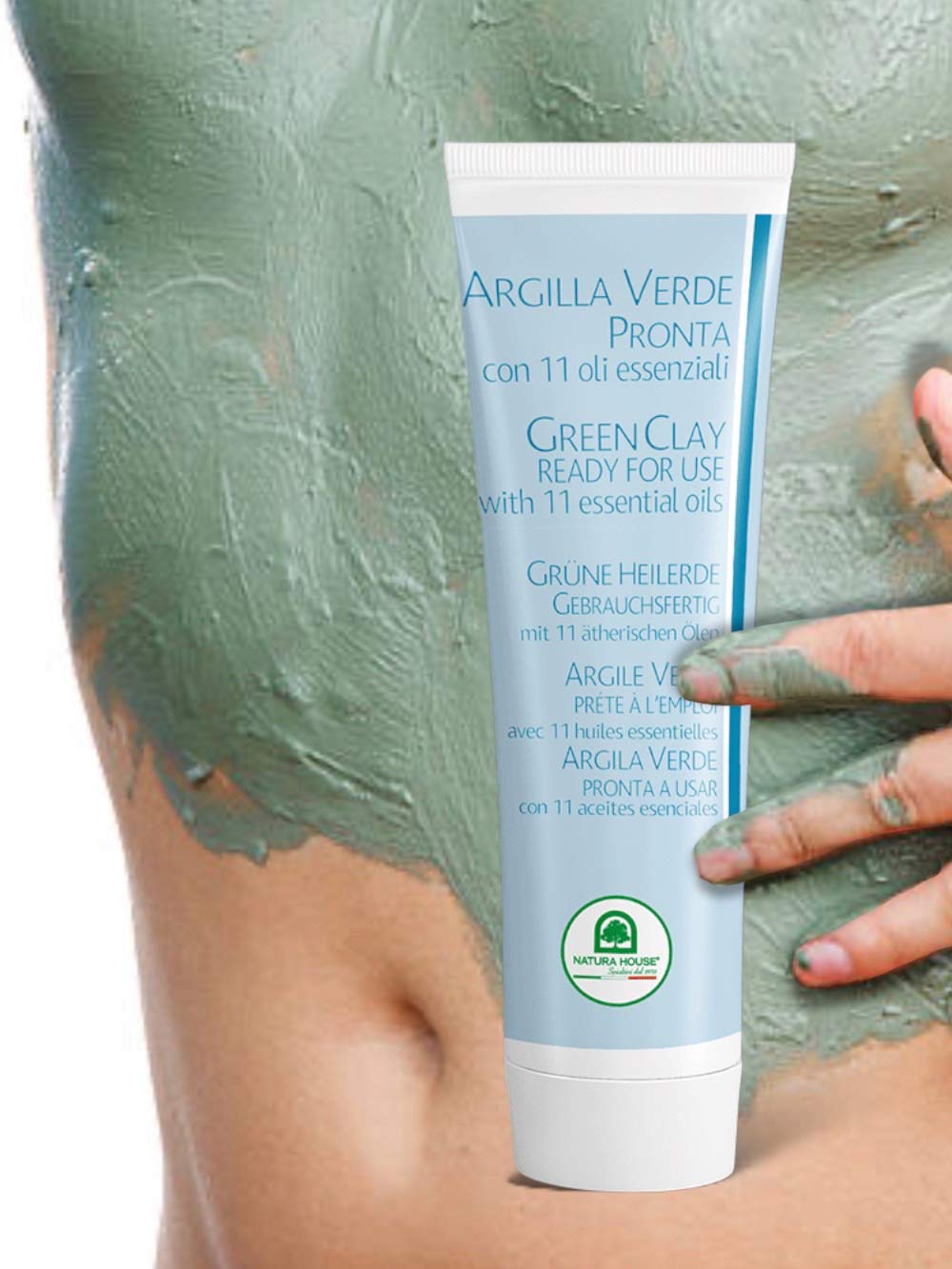 READY GREEN CLAY TUBE with 11 ESSENTIAL OILS