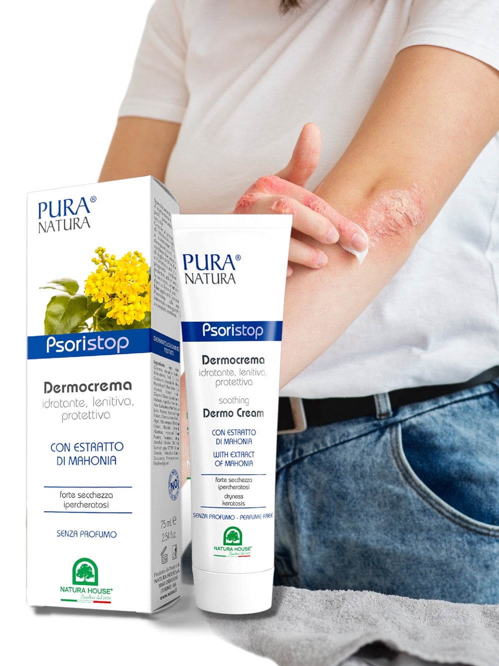 PSORISTOP DERMOCREMA Idratante Lenitiva Protettiva in caso di Psoriasi e Ipercheratosi