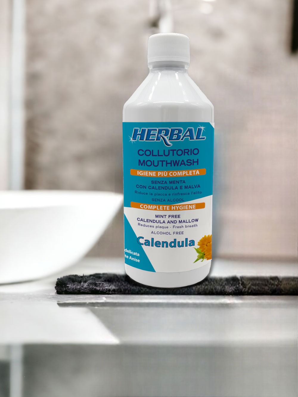 CALENDULA and Mallow MOUTHWASH, Without Mint