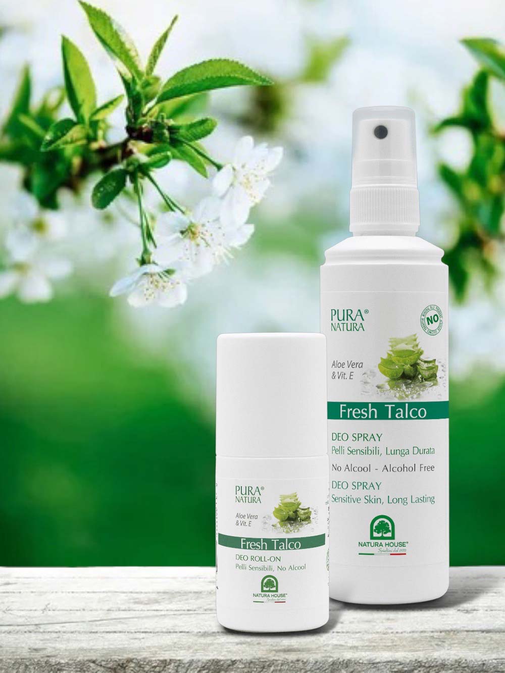 DEO FRESH TALCO Deodorante ROLL ON - Pelli Sensibili, Lunga Durata