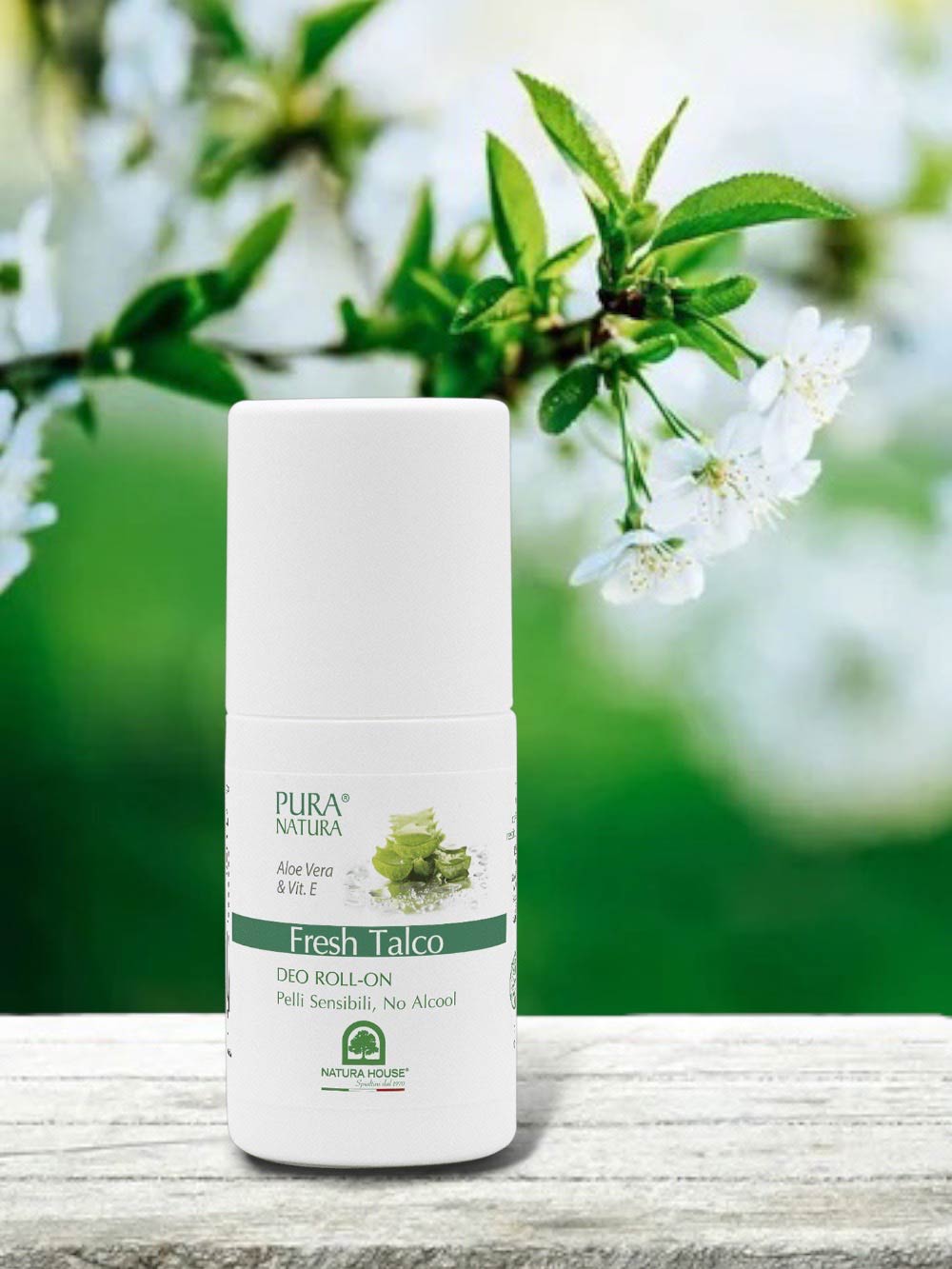 DEO FRESH TALCO Deodorante ROLL ON - Pelli Sensibili, Lunga Durata