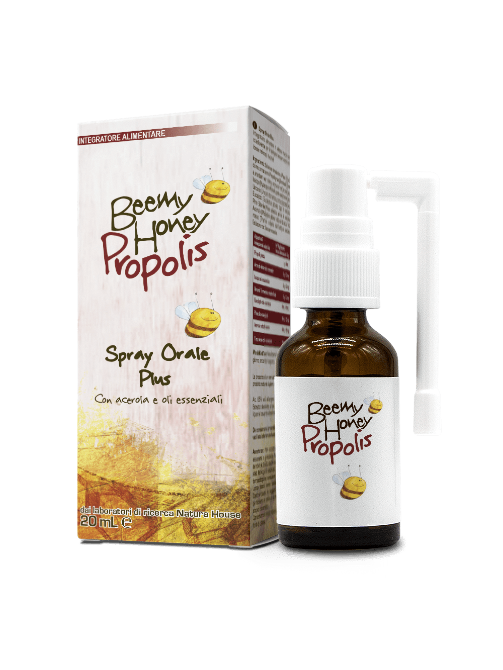 BEEMY HONEY PROPOLIS SPRAY PLUS with Acerola and Essential Oils