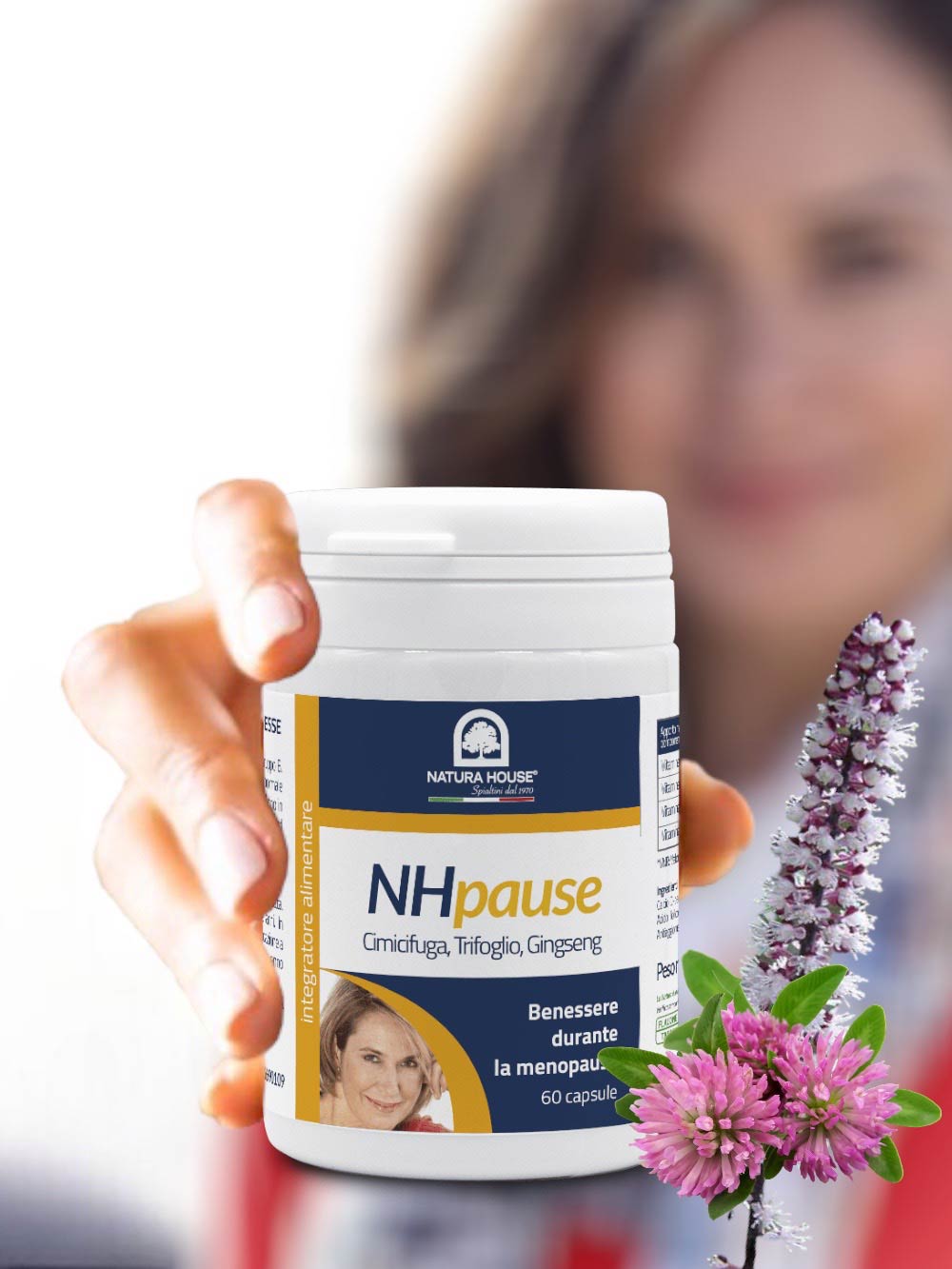 NH PAUSE Benessere in Menopausa  Cimicifuga, Trifoglio, Ginseng