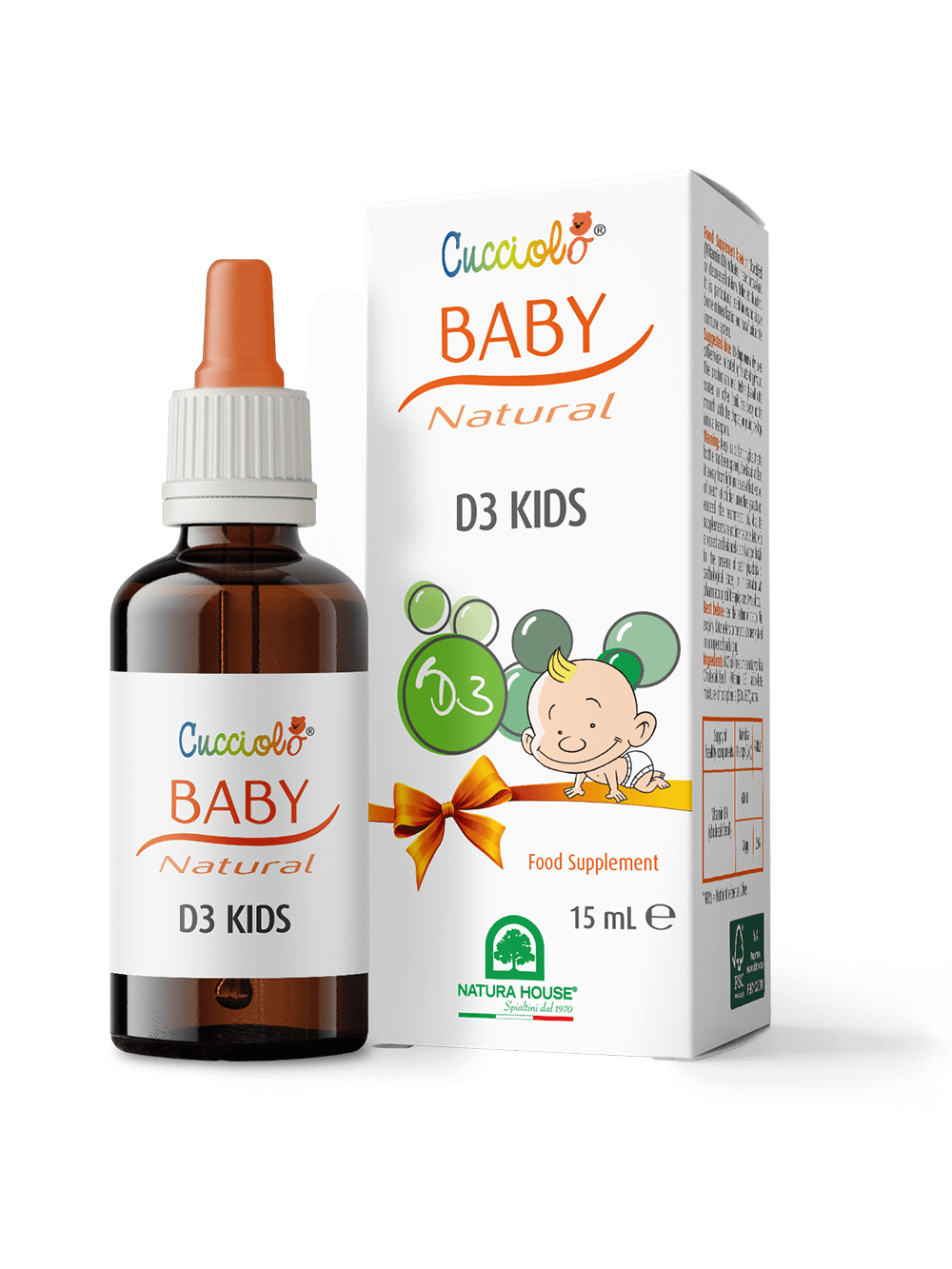 CUCCIOLO Baby Natural D3 KIDS Gocce