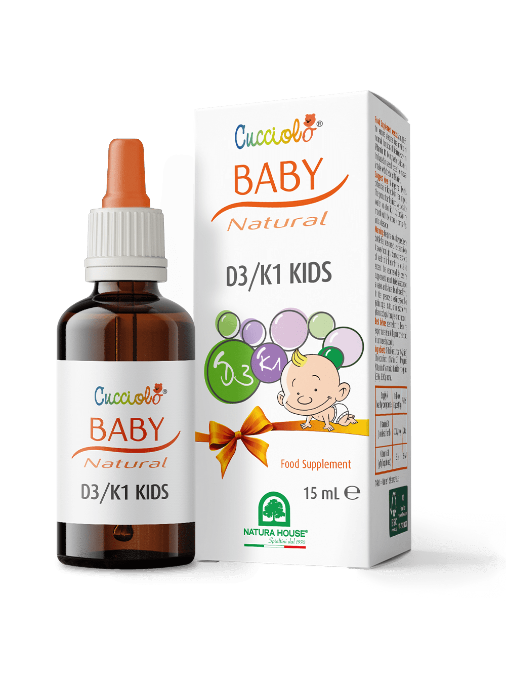 CUCCIOLO Baby Natural D3+K1 KIDS Drops