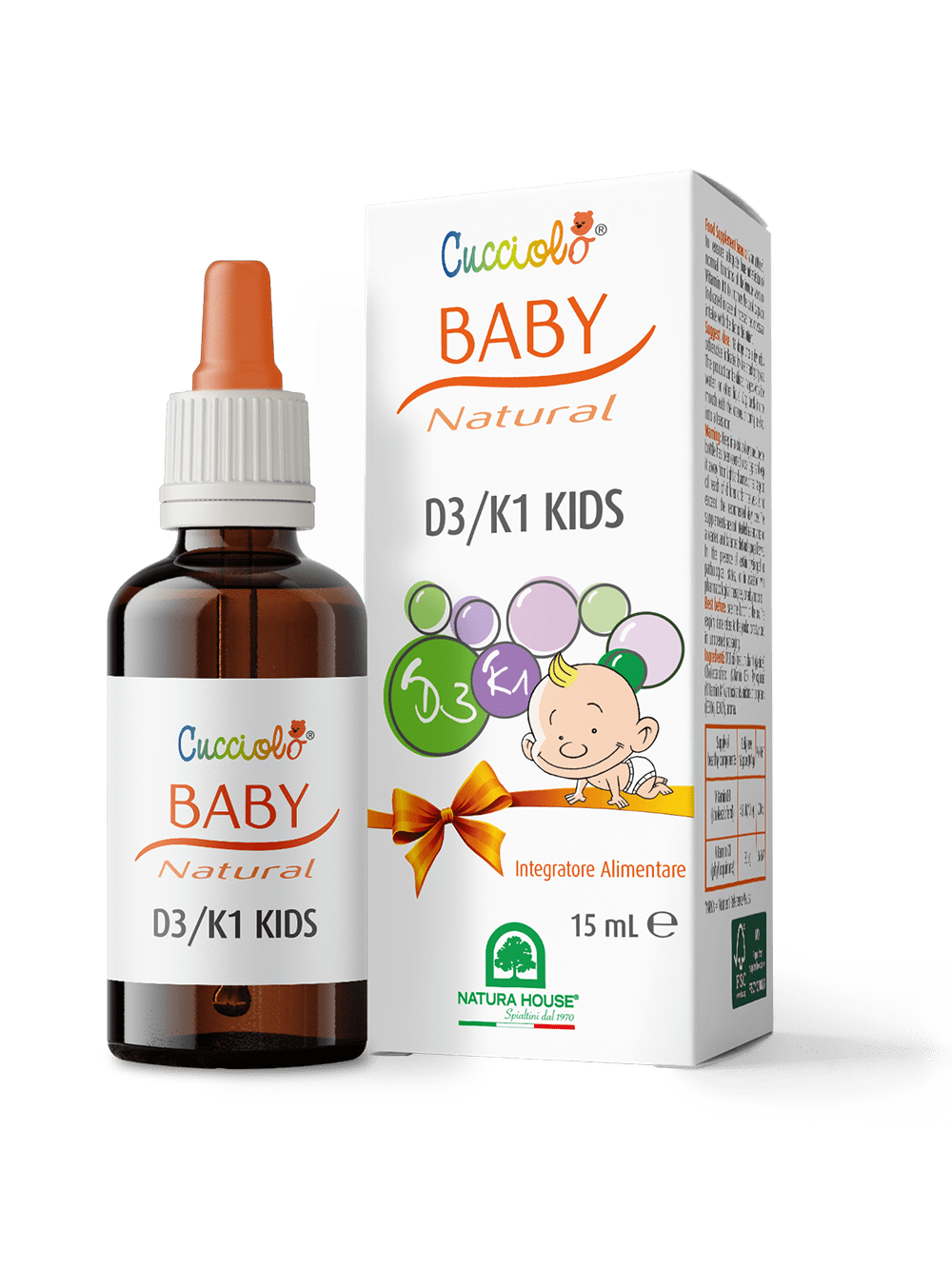 CUCCIOLO Baby Natural D3+K1 KIDS Gocce