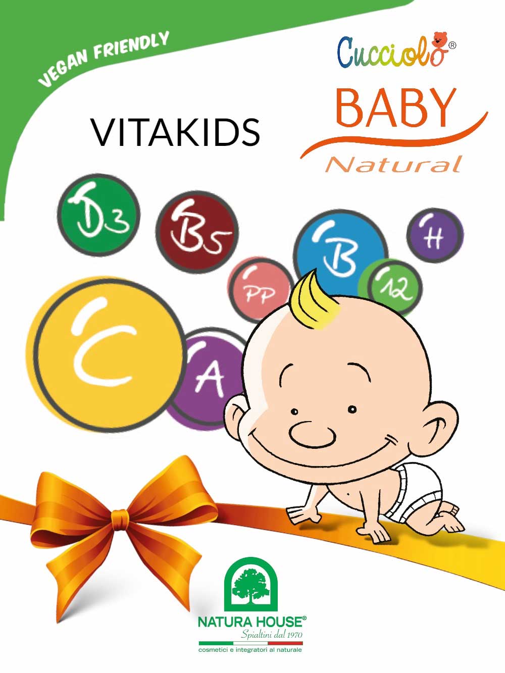 CUCCIOLO Baby Natural VITAKIDS Multivitamin, Blueberry Aroma 