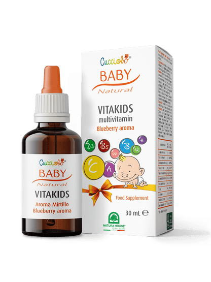 CUCCIOLO Baby Natural VITAKIDS Multivitamin, Blueberry Aroma 