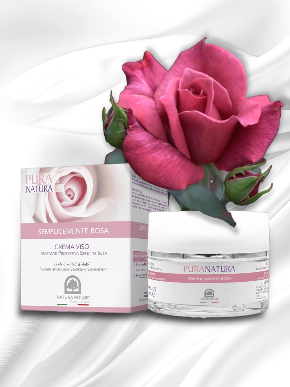 SIMPLY ROSE CREMA VISO - Idratante, Protettiva, Effetto Seta