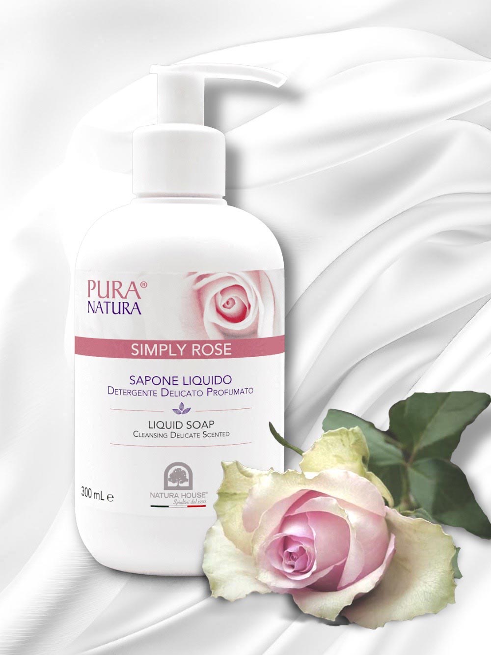 SIMPLY ROSE SAPONE LIQUIDO - Detergente, Delicato, Profumato