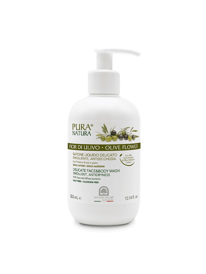 OLIVE FLOWER LIQUID SOAP Delicate, emollient and anti-drying