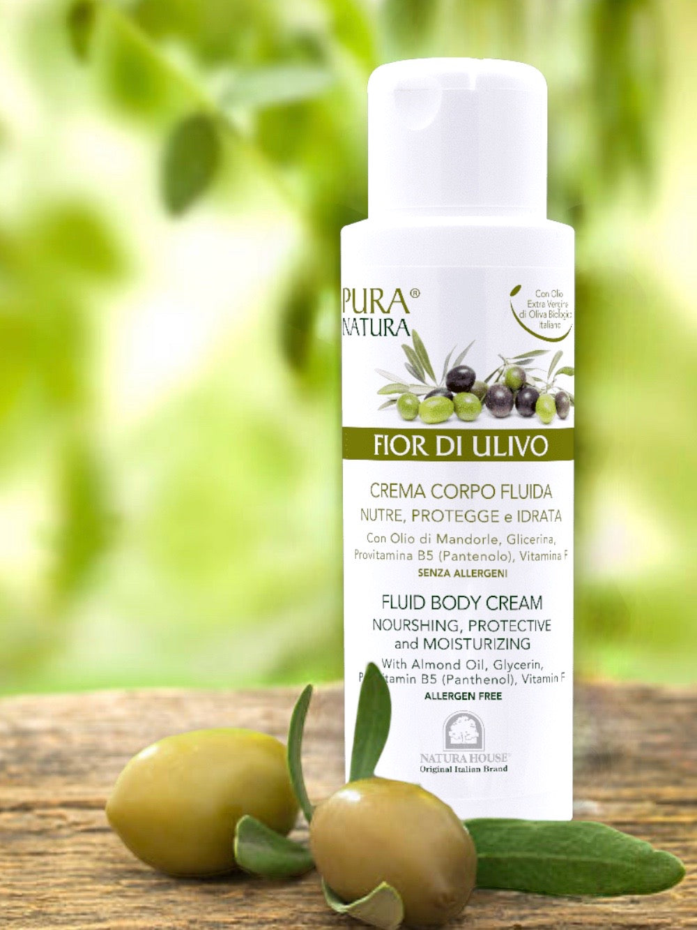 OLIVE FLOWER FLUID BODY CREAM nourishing, protecting and moisturizing
