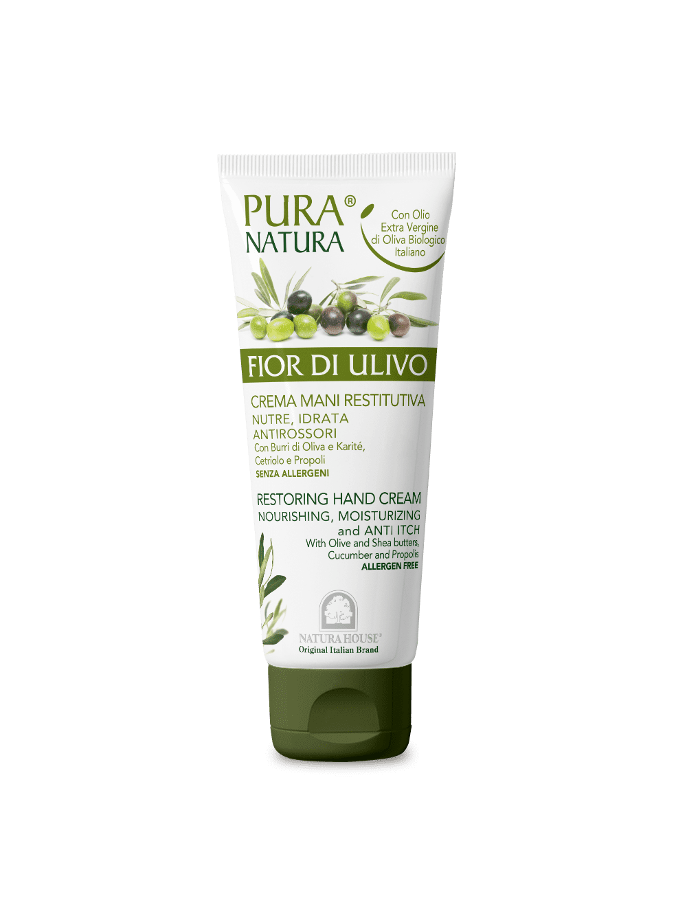 FIOR DI ULIVO CREMA MANI RESTITUTIVA, Nutre e Idrata, Antirossori - 75 ml