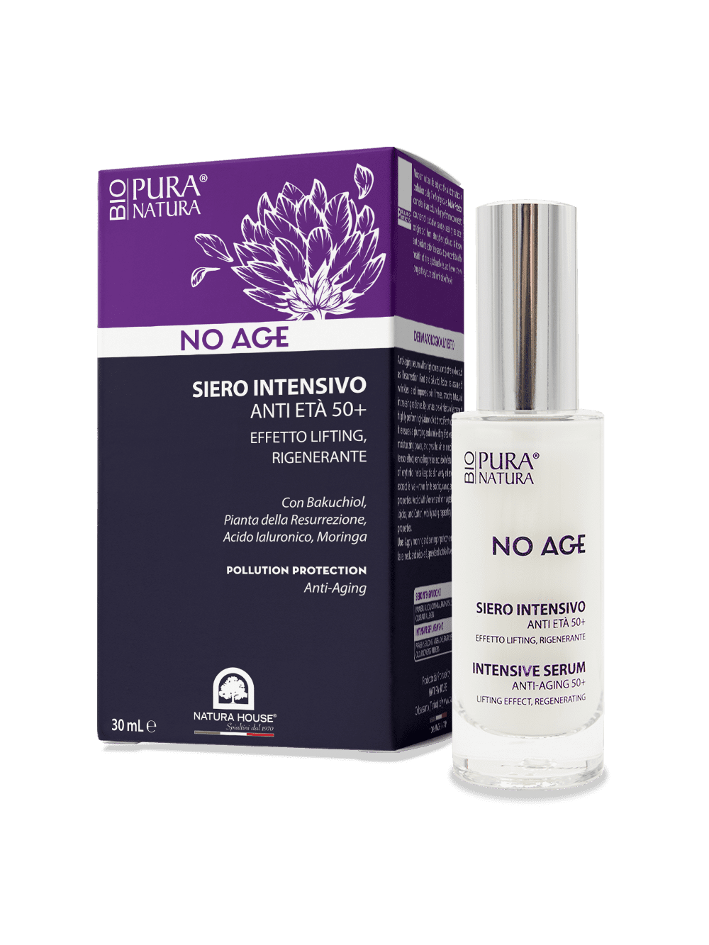 NO AGE BIO SIERO INTENSIVO ANTIETÀ 50+ Effetto Lifting, Rigenerante - Protezione dall Inquinamento