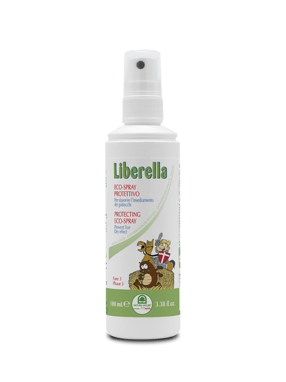 LIBERELLA Eco-Spray PROTETTIVO per Sfavorire l’Insediamento dei Pidocchi