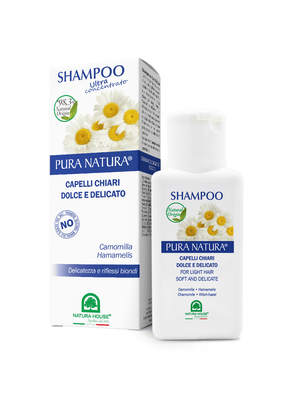SHAMPOO CAPELLI CHIARI DOLCE E DELICATO Con Camomilla E Hamamelis shampoo-capelli-chiari-dolce-e-delicato-con-camomilla-e-hamamelis