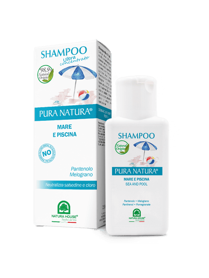 SHAMPOO MARE e PISCINA con PANTENOLO  Neutralizza Salsedine e Cloro - Super delicato, lavaggi giornalieri