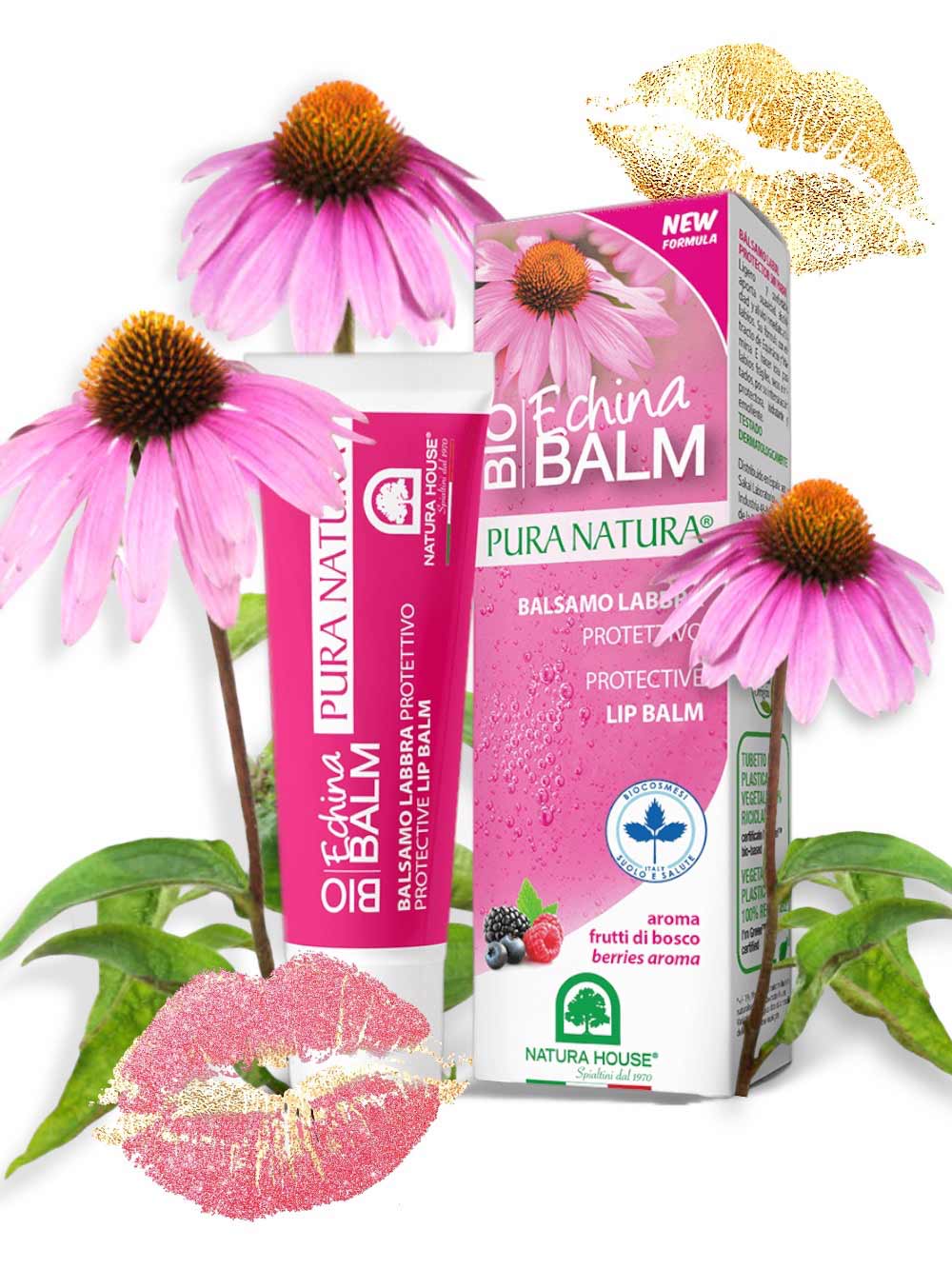 BIO BALM ECHINA Balsamo Labbra Protettivo all&