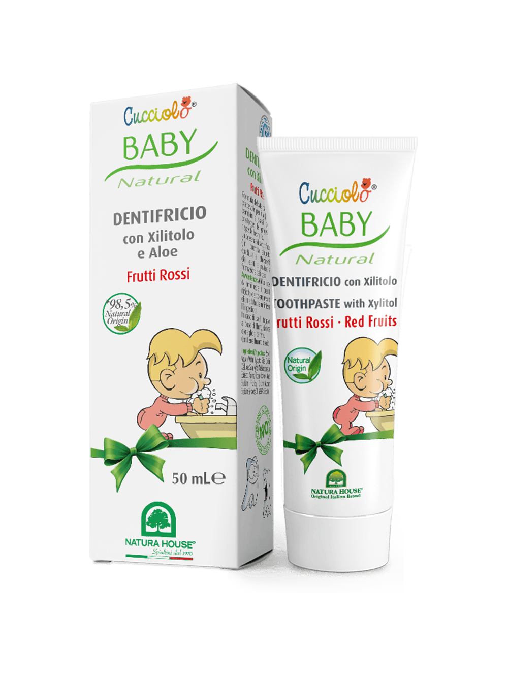 CUCCIOLO BABY NATURAL TOOTHPASTE flavored RED FRUITS