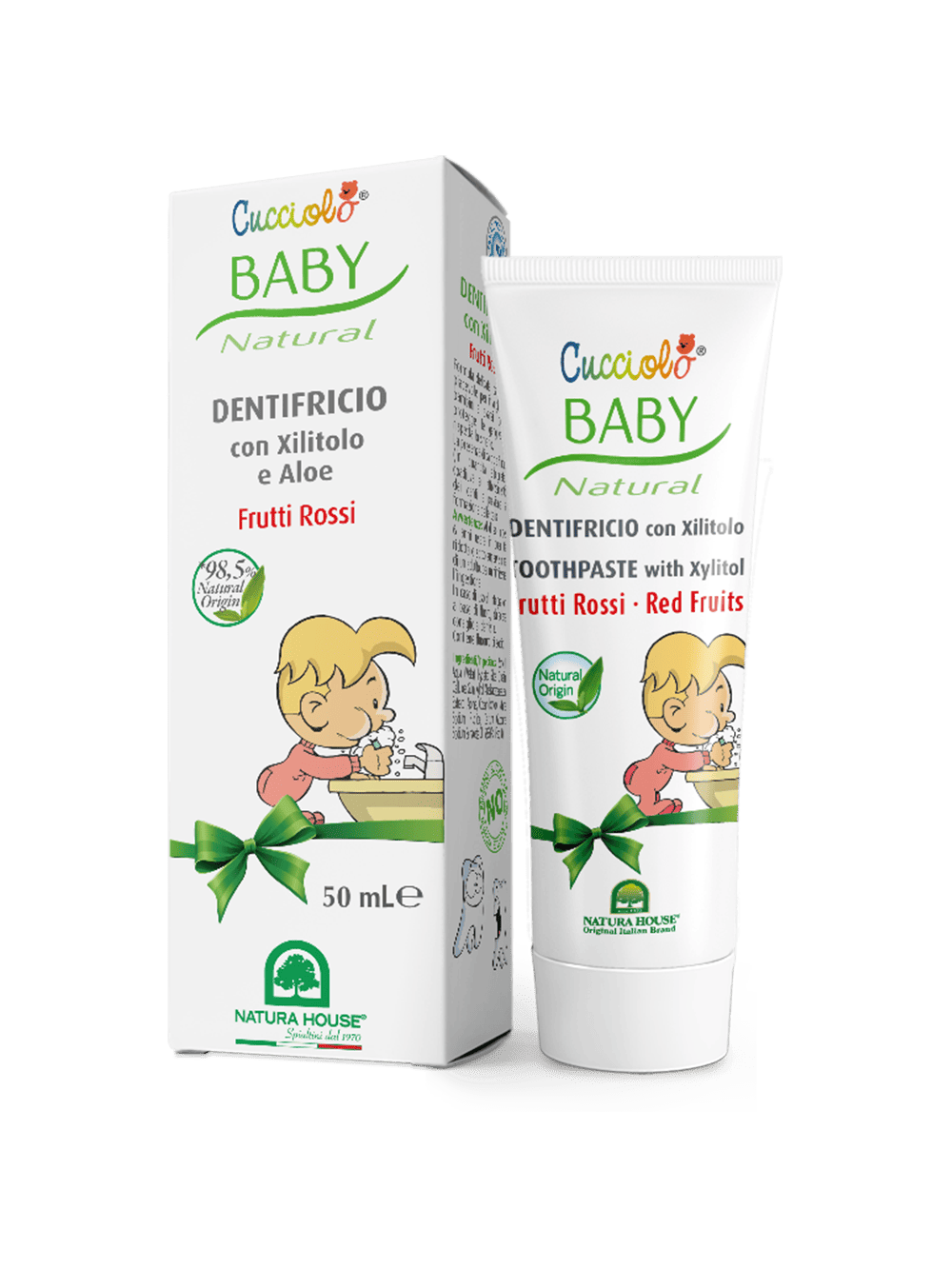 CUCCIOLO BABY NATURAL DENTIFRICIO gusto FRUTTI ROSSI