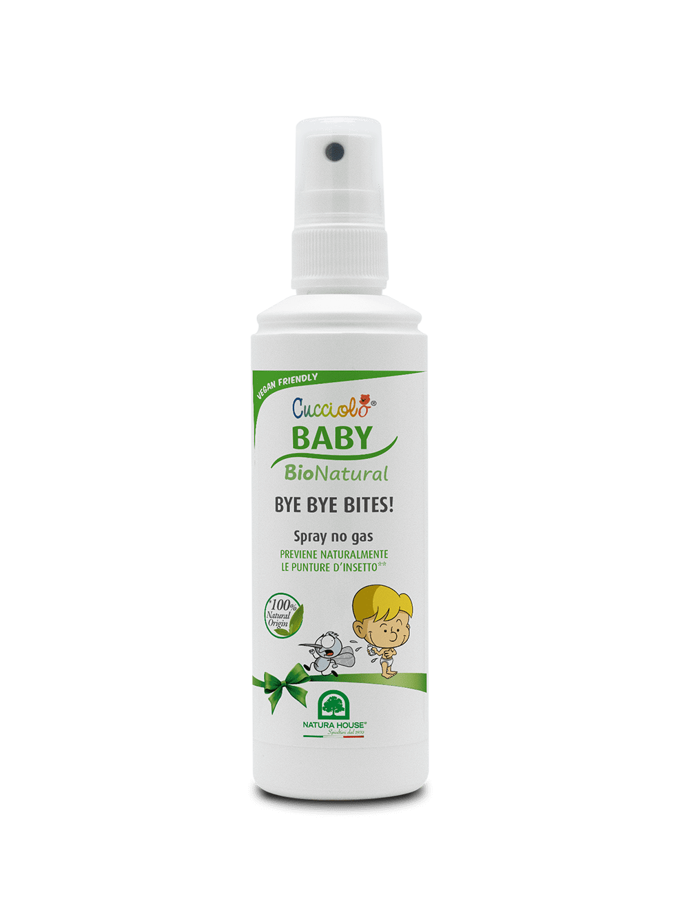 CUCCIOLO Baby BIONatural BYE BYE BITES SPRAY No Gas  Protezione dalle punture di insetti