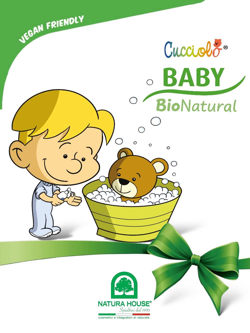 CUCCIOLO Baby BIO Natural 2 IN 1 Cleasing Gel BODY and HAIR, Organic - No Tears