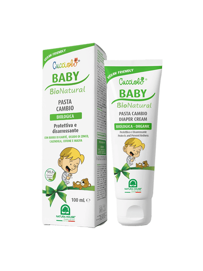 CUCCIOLO Baby BIO Natural PASTA CAMBIO Protettiva e Disarrossante, Biologica