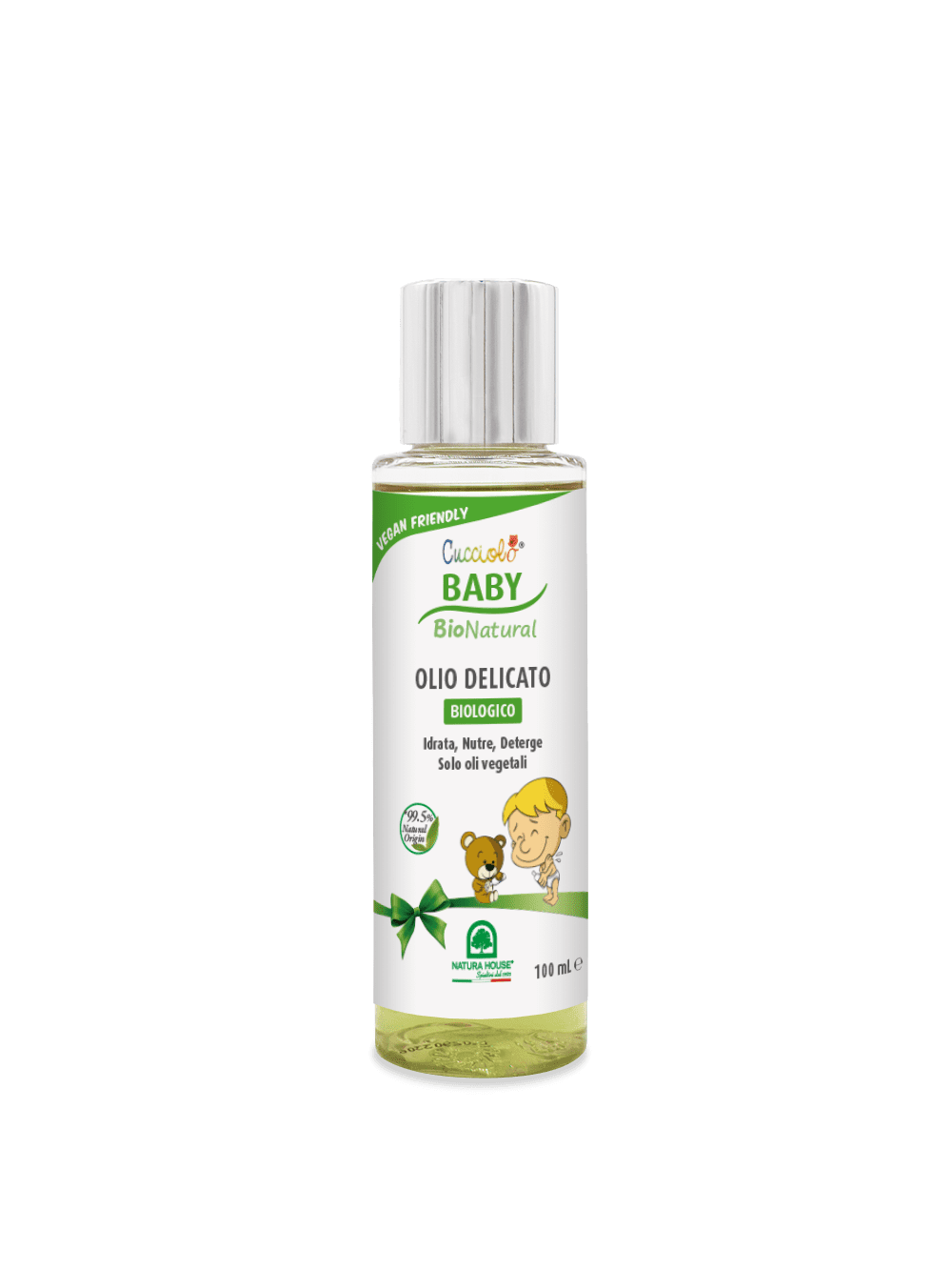 CUCCIOLO Baby BIO Natural OLIO DELICATO Biologico - Idrata, Nutre, Deterge