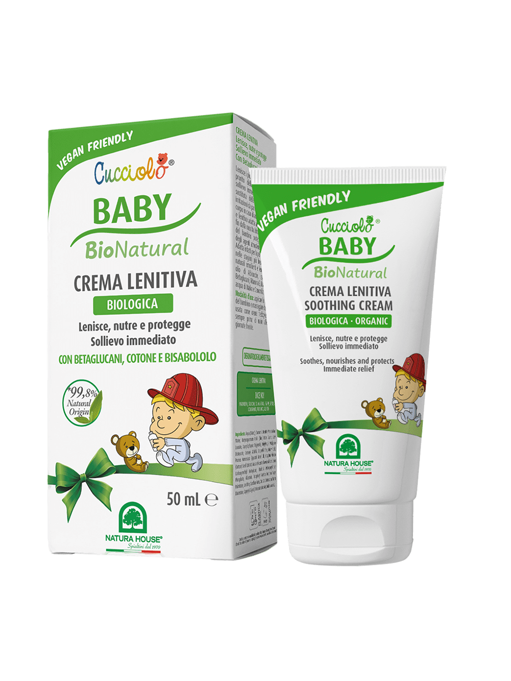 CUCCIOLO Baby BIO Natural CREMA LENITIVA Biologica - Lenisce, Nutre, Protegge - SOLLIEVO IMMEDIATO