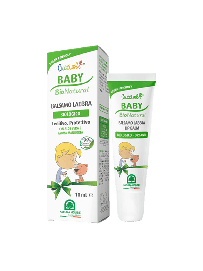 CUCCIOLO Baby BIO Natural BALSAMO LABBRA Biologico, Lenitivo Protettivo