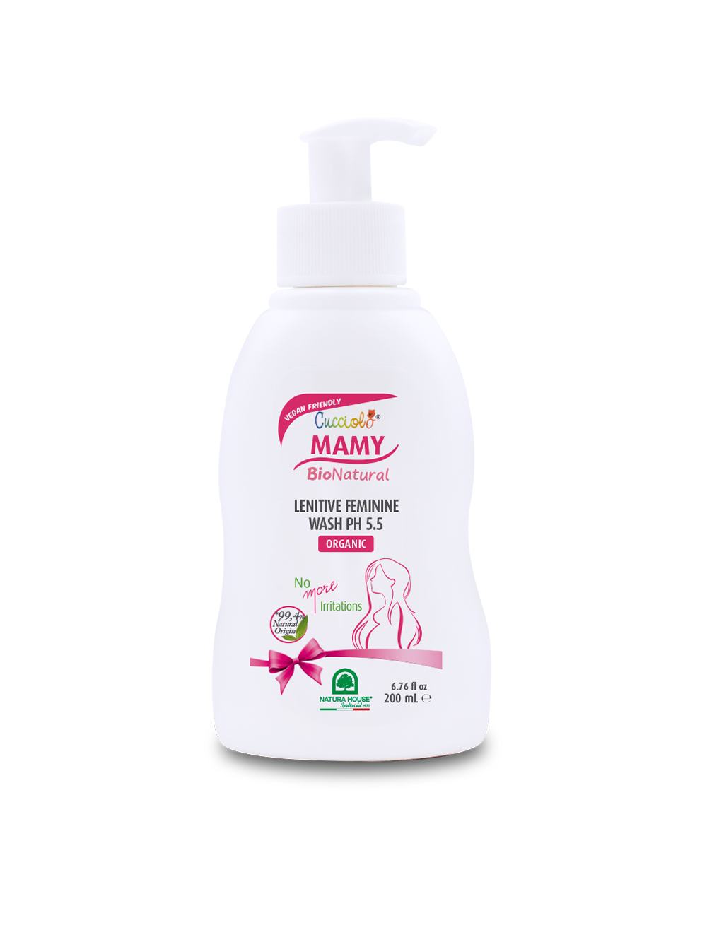 CUCCIOLO Mamy BIO Natural INTIMATE CLEANSER pH 5.5 Ideal before and after pregnancy for safe intimate hygiene