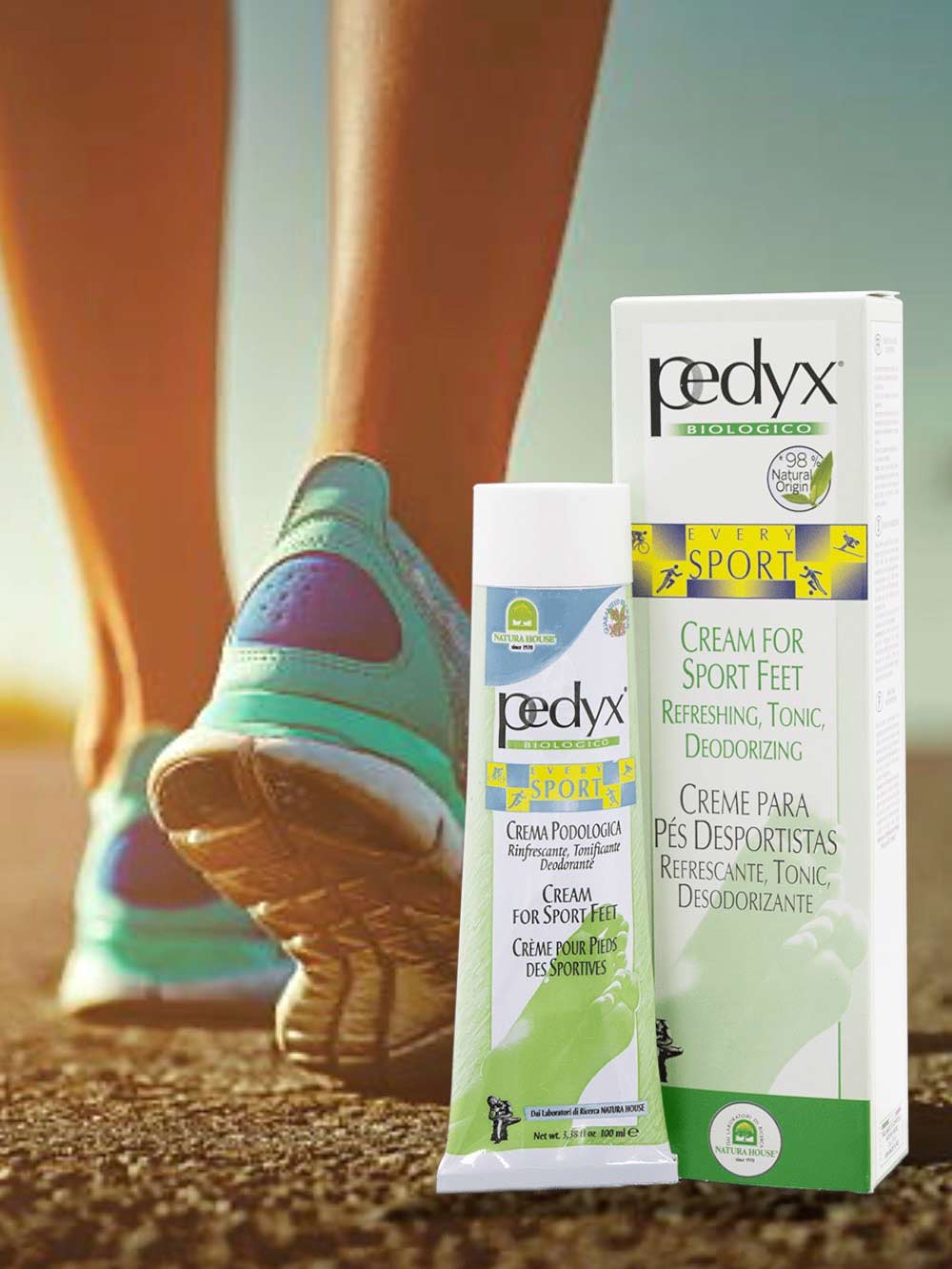 PEDYX EVERY SPORT Crema Rinfrescante, Deodorante e Disinfiammante Specifica