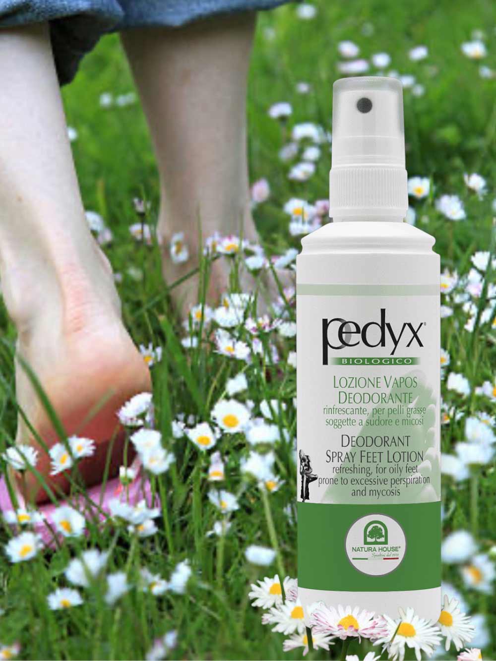 PEDYX LOZIONE DEODORANTE Piedi SPRAY Rinfrescante con Antimicotico