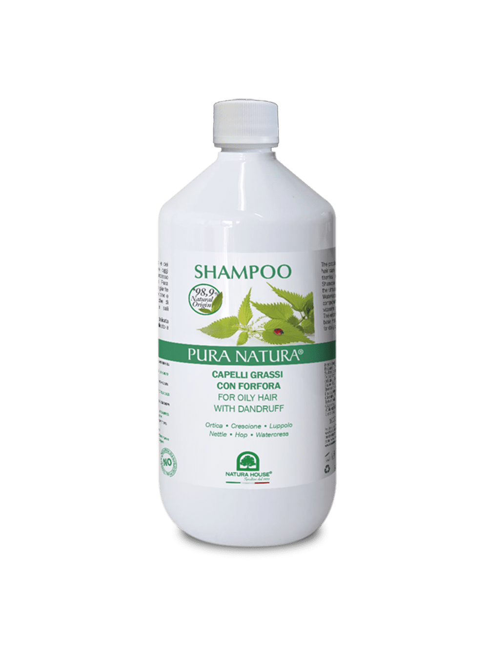 SHAMPOO FOR OILY HAIR WITH DANDRUFF with Nettle Watercress Hops